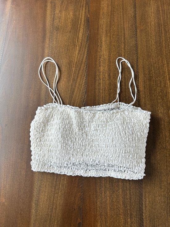 Gilly Hicks Tops - Gilly Hicks Lace Bralette Small Cream Boho Lace Bandeau Bra Top